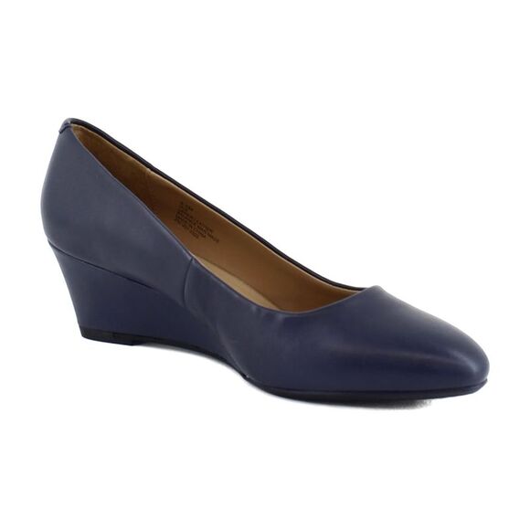 Aerosoles Shoes - Aerosoles Iris Navy Leather (Wide)